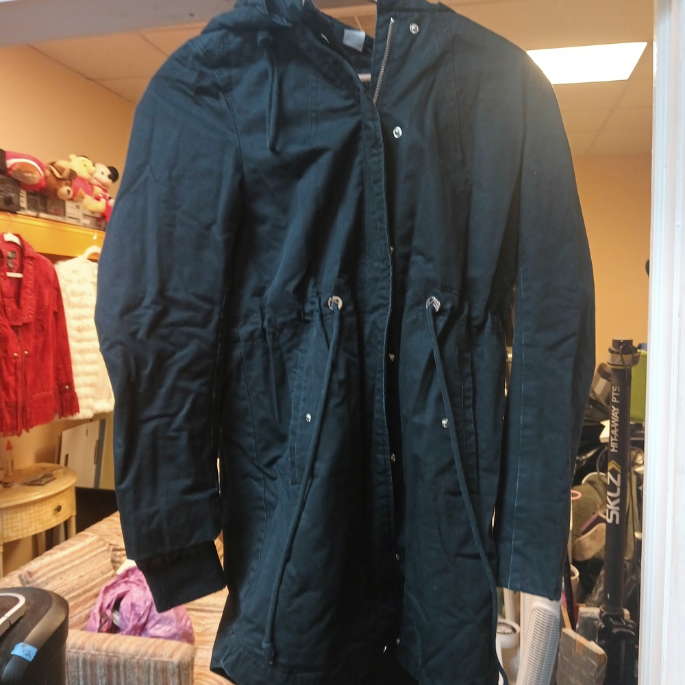 Men's Black Hooded Jacket